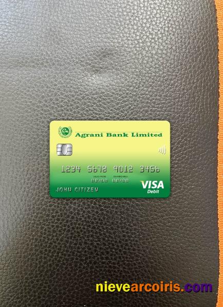 Bangladesh Agrani bank visa card photolook